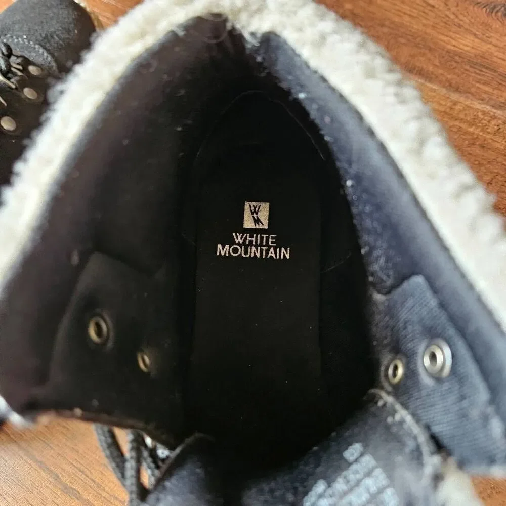 White Mountain Cozy Faux Shearling Booties